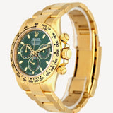 Rolex Daytona Green "John Mayer" - 116508 - 40 mm - Yellow Gold
