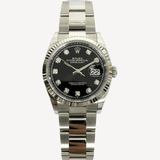 Rolex Datejust 36 - 126234 - 36 mm - Cadran Negru - Diamante și Oțel Inoxidabil