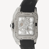 Cartier Santos 100 Skeleton - W2020018 - Palladium - Large