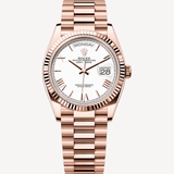 Rolex Day-Date 36 - 128235 - 36 mm - Rose Gold, White Dial