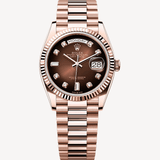 Rolex Day-Date 36 - 128235 - 36 mm - Rose Gold, Brown Dial