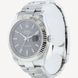 Rolex Datejust Grey Rhodium - 126334 - 41 mm - Stainless Steel/White Gold