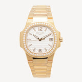 Patek Philippe Nautilus - 7010/1R-011 - 32 mm - Rose Gold - Diamond Bezel