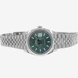 Rolex Datejust - Cadran Verde - 126234 - 36 mm - Aur Alb și Oțel Inoxidabil