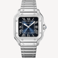 Cartier Santos de Cartier - WSSA0063 - 41.9 mm x 35.1 mm - Model Mediu - Oțel Inoxidabil