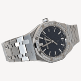Audemars Piguet Royal Oak - 77451ST - 34mm - Stainless Steel and diamond-set bezel - Blue dial