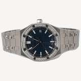 Audemars Piguet Royal Oak - 77451ST - 34mm - Stainless Steel and diamond-set bezel - Blue dial