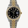 Rolex Datejust 41 - 126333 - 41 mm - Aur Galben și Oțel Inoxidabil - Cadran Negru cu diamante