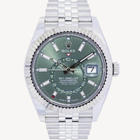 Rolex Sky-Dweller - 336934 - 42 mm - Aur Alb și Oțel Inoxidabil - Jubillee